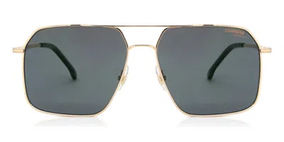 Carrera 333/s Polarized J5g/q3 Men's Sunglasses Gold Size 59 In Gray