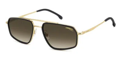 Carrera 338/s 003/86 Men's Sunglasses Black Size 58 In Yellow