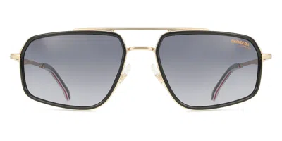 Carrera 338/s Rhl/9o Men's Sunglasses Black Size 58 In Gray