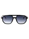 Carrera Black Gold Acetate Sunglasses In Black