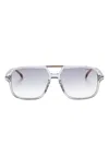 Carrera Retro Double-bridge Translucent Sunglasses In Blue