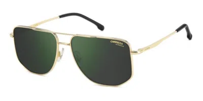 Carrera 355/s Polarized Rhl/q3 Men's Sunglasses Gold Size 59