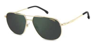 Carrera 363/s Polarized Rhl/q3 Men's Sunglasses Gold Size 61 In Green