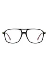 Carrera 373 Geometric-frame Glasses In Black