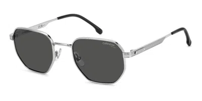 Carrera 380/s 85k/ir Men's Sunglasses Silver Size 55
