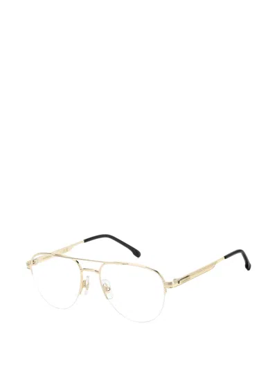 Carrera 385 Double-bridge Pilot-frame Glasses In Gold