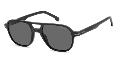 Carrera 392/s Polarized 003/m9 Men's Sunglasses Black Size 54 In Matte Black