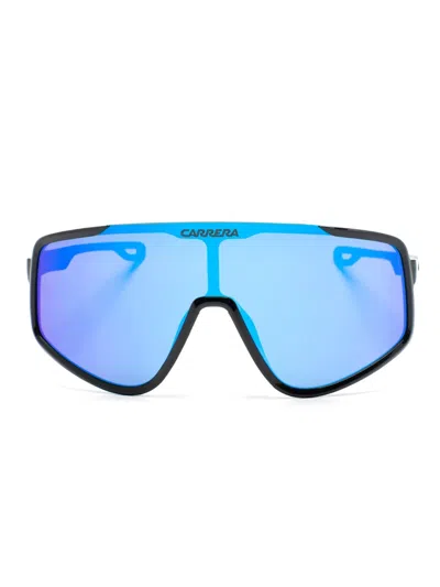 Carrera 4017/s Shield-frame Sunglasses In Blue