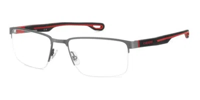 Carrera 4414 Men's Glasses, Silver, Size 57 In Red