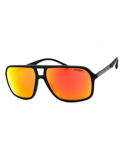 Carrera 8035/s Rectangular Sunglasses For Men In Black