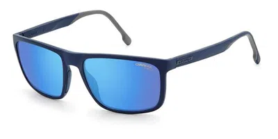 Carrera 8047/s Asian Fit Pjp/xt Men's Sunglasses Blue Size 58
