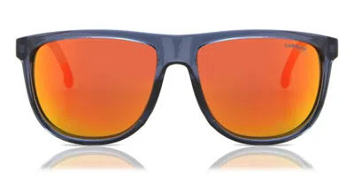 Carrera 8059/s Rtc/uz Men's Sunglasses Blue Size 58 In Orange