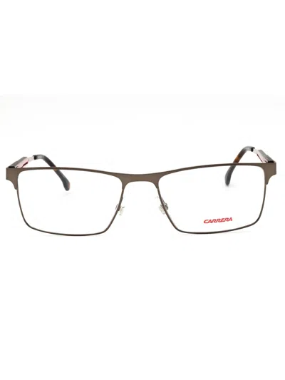 Carrera 8833 Metal Rectangular Eyeglasses For Men In Brown