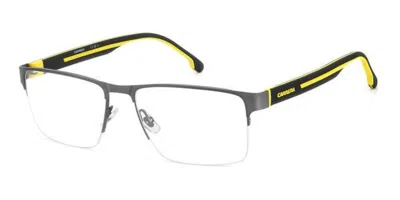 Carrera 8893 Fmr Men's Glasses Silver Size 54 - Free Lenses - Blue Light Block Available In Matte Dark Ruthenium Silver