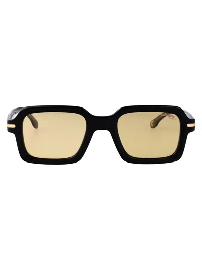 Carrera Acetate Square Frame Sunglasses In Black