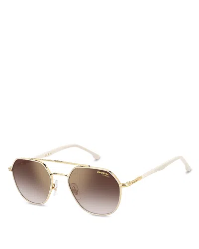 Carrera Aviator Sunglasses, 53mm In Gold/brown