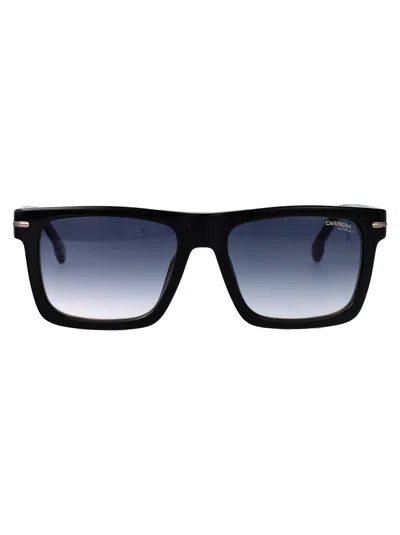 Carrera Black Blue Acetate Sunglasses