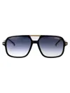 Carrera Black Gold Acetate Sunglasses In Black