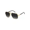 Carrera Black Gold Metal Sunglasses In Gold
