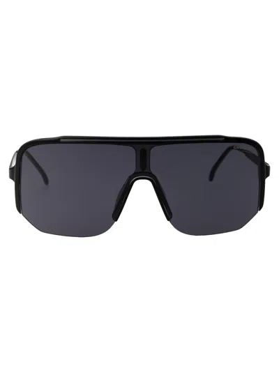 Carrera Black Grey Metal Sunglasses In Blue