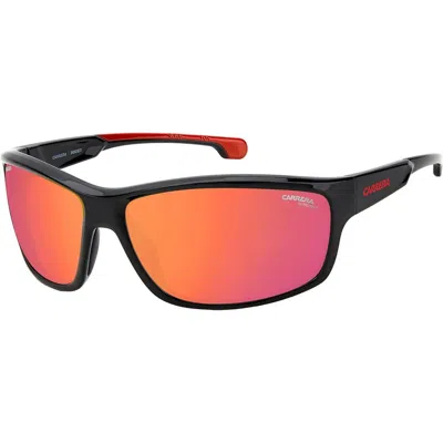 Carrera Black Injected Sunglasses In Red