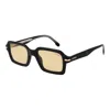 Carrera Black Yellow Acetate Sunglasses In Black