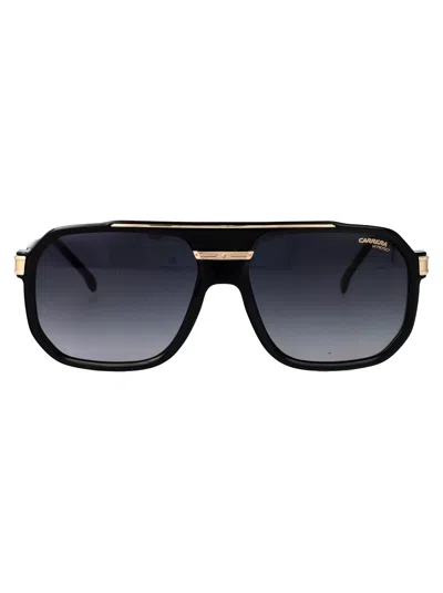 Carrera Black Polyamide Sunglasses In Gray