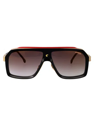 Carrera Black Red Acetate Sunglasses