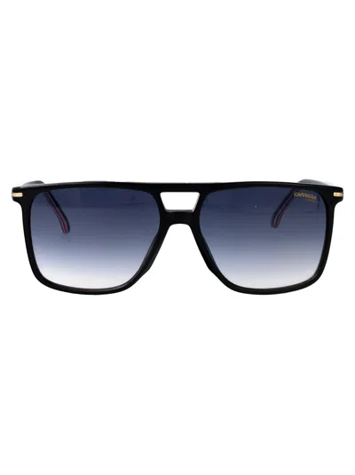 Carrera Black Red Acetate Sunglasses In Blue