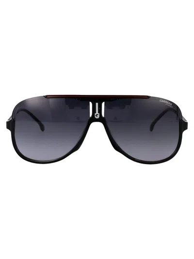 Carrera Black Red Metal Sunglasses In Blue