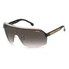 Carrera Men's Topcar 1/n Gradient Shield Sunglasses In Black / Brown / Gold