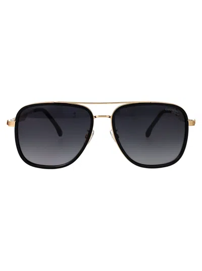 Carrera Black Stainless Steel Sunglasses In Gold