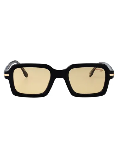 Carrera Black Yellow Acetate Sunglasses