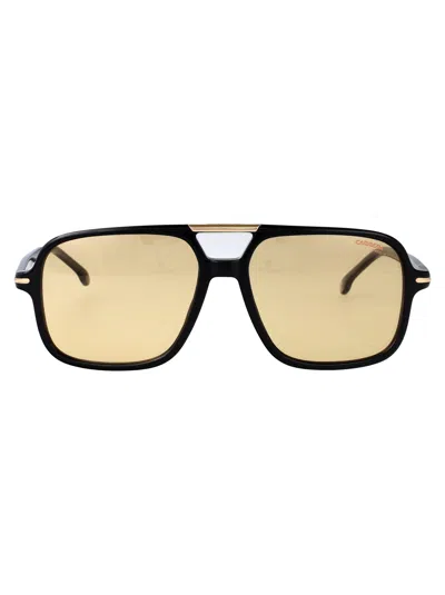 Carrera Black Yellow Acetate Sunglasses