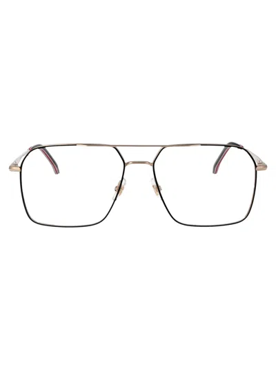 Carrera Blk Gold B Metal Glasses In Transparent
