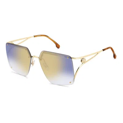 Carrera Blue Gold Stainless Steel Sunglasses In Multi
