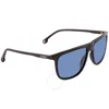 Carrera Blue Rectangular Men's Sunglasses 218/s 0d51 Ku 58 In Blue/black