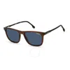 Carrera Blue Rectangular Men's Sunglasses Ca261s 009q 53/18 In Blue