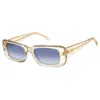 Carrera Blue Shaded Rectangular Ladies Sunglasses  3014/s 010a/08 53 In Neutral