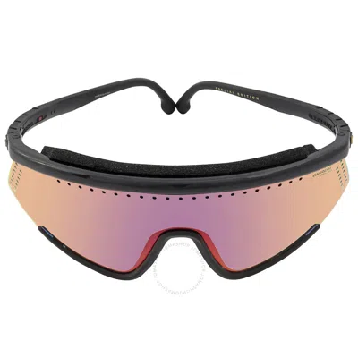 Carrera Blue Shaded Red Shield Unisex Sunglasses Hyperfit 10/se 0807/yb 99 In Blue/red