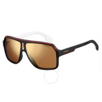 Carrera Brown Gold Mirror Navigator Unisex Sunglasses  1001/s 0oit/k1 62