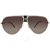 Carrera Brown Gradient Pilot Unisex Sunglasses  1033/s 0j5g/ha 63 In Brown
