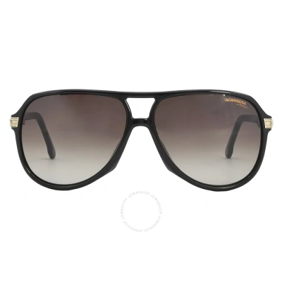 Carrera Brown Gradient Pilot Unisex Sunglasses  1045/s 02m2/ha 61 In Black / Brown / Gold
