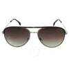 Carrera Brown Gradient Pilot Unisex Sunglasses  209/s/sam 085k/ha 58 In Brown