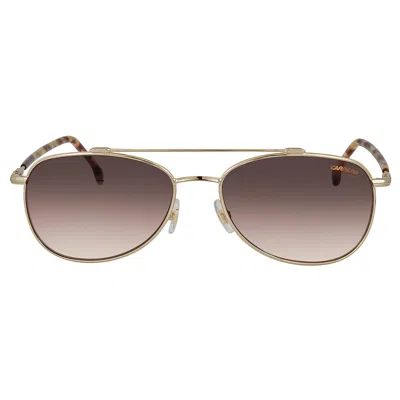 Carrera Brown Gradient Pilot Unisex Sunglasses  224/s 0j5g/ha 58 In Gold Tone
