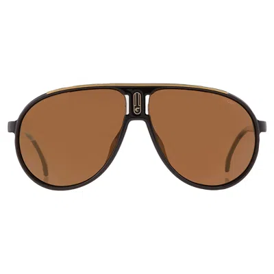 Carrera Brown Pilot Sunglasses Champion65/n 02m2/yl 62 In ["brown"]