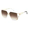 Carrera Brwngold B Stainless Steel Sunglasses In Brown