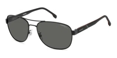 Carrera C Flex 02/g/s Asian Fit Polarized 003/m9 Men's Sunglasses Black Size 60