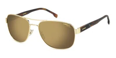 Carrera C Flex 02/g/s Vestibilità Orientale Polarized J5g/yl Occhiali Da Sole Oro Per Uomo In Green