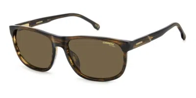 Carrera C Flex 08/g/s Asian Fit Polarized Ex4/sp Men's Sunglasses Brown Size 58 In Multi
